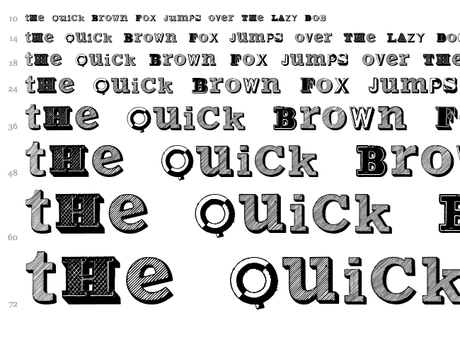 Varius Multiplex font waterfall
